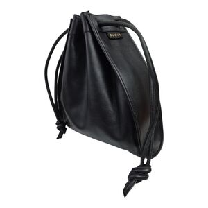 Gucci Black Leather Shoulder Bag‎